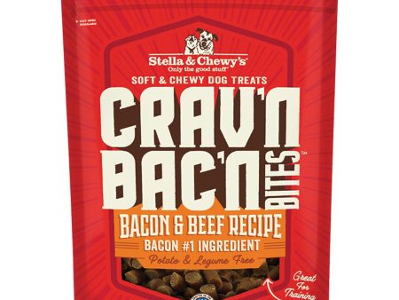 Stella and Chewys Dog Cravn Bacon Bites Beef 8.25oz. Sale