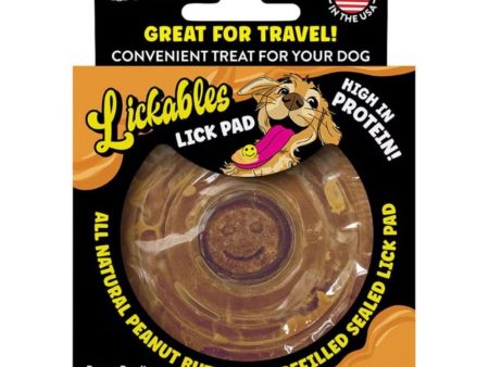 Spunkypup Lickables Filled Lick Pad Round Peanut Butter 1 Pk For Cheap