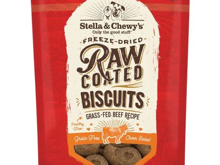 Stella And Chewys Dog Raw Coated Biscuits Beef 9oz. Online Hot Sale