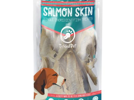 Tickled Pet Dog 6oz. Salmon Skins Flat Online now