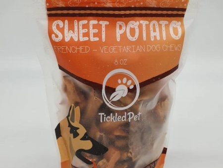 Tickled Pet Dog 16oz. Sweet Potato Chews Frenched Discount