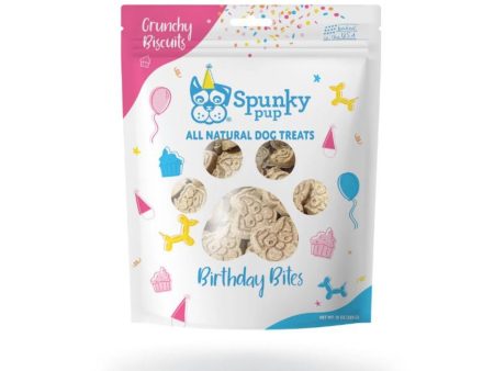 Spunkypup Crunchy Biscuit Dog Treats Birthday Bites 10oz. Fashion