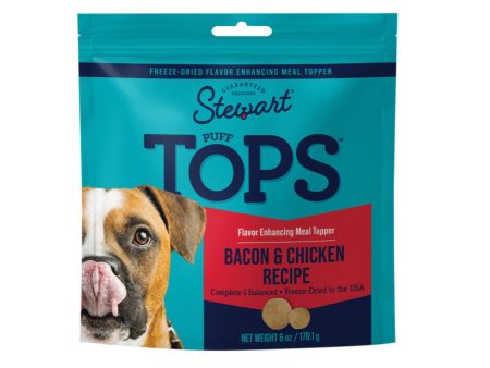 Stewart Puff Tops Freeze Dried Dog Food Topper Bacon & Chicken, 1ea 6oz. Discount