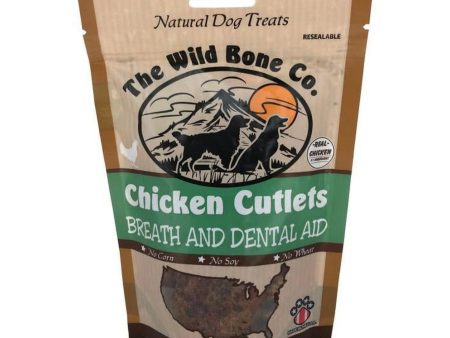 The Wild Bone Co. Fresh Breath Cutlets Dog Treats Chicken 2.75oz. Online Hot Sale