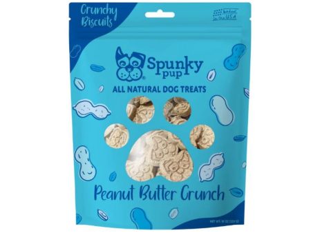 Spunkypup Crunchy Biscuit Dog Treats Peanut Butter 10oz. on Sale