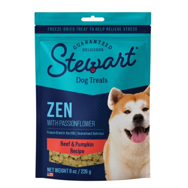 Stewart Zen w Passionflower Freeze Dried Dog Treats for Stress Beef & Pumpkin, 1ea 8oz. Online Hot Sale