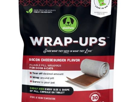 Stashios Dog & Cat Wrap Ups Bacon Cheeseburger 2.1oz. Sale