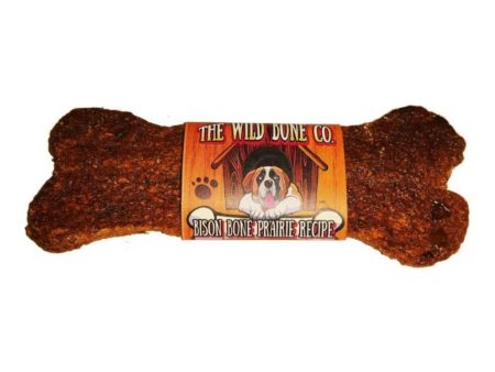 The Wild Bone Co. Jerky Style Dog Treats Display Bison 1oz.-24 Pc For Cheap