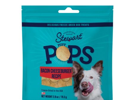 Stewart Puff Pops Freeze Dried Dog Treats Bacon Cheeseburger, 1ea 2.8oz. Sale