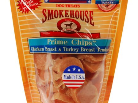 Smokehouse USA Made Prime Chips Dog Treat Chicken & Turkey 1ea 4 oz Discount