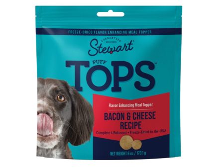 Stewart Puff Tops Freeze Dried Dog Food Topper Bacon & Cheese, 1ea 6oz. Online Sale