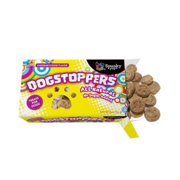 Spunkypup Dogstoppers Crunchy Biscuits For Dogs Cheese 5oz. For Cheap