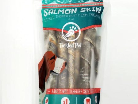 Tickled Pet Dog 6oz. Salmon Skin Rolls For Discount