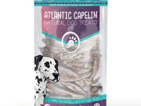 Tickled Pet Dog 3oz. Atlantic Whole Capelin Fashion