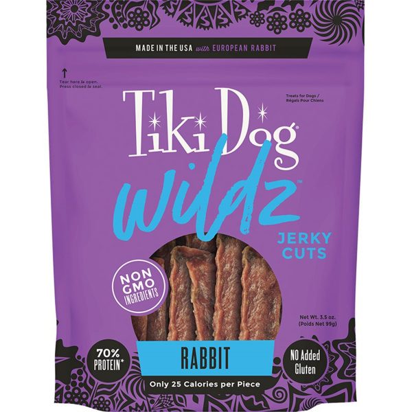 Tiki Pet Dog Wildz Jerky Grain Free Rabbit 3.5oz. Online now