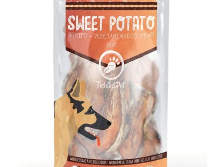 Tickled Pet Dog 16oz. Sweet Potato Chews Strips Fashion