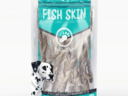 Tickled Pet Dog 6oz. Icelandic Codfish Skin Rolls Sale