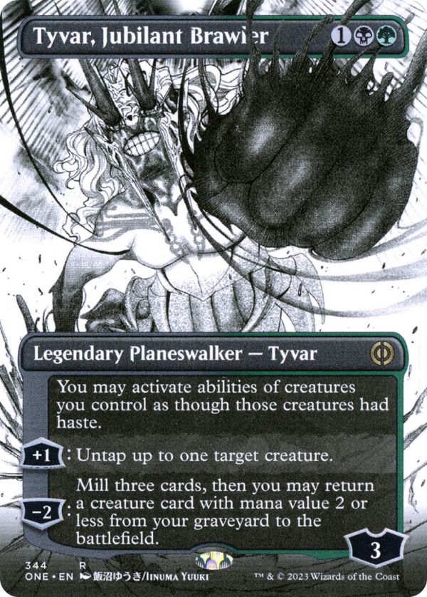 Tyvar, Jubilant Brawler (Borderless Manga) [Phyrexia: All Will Be One] Online now