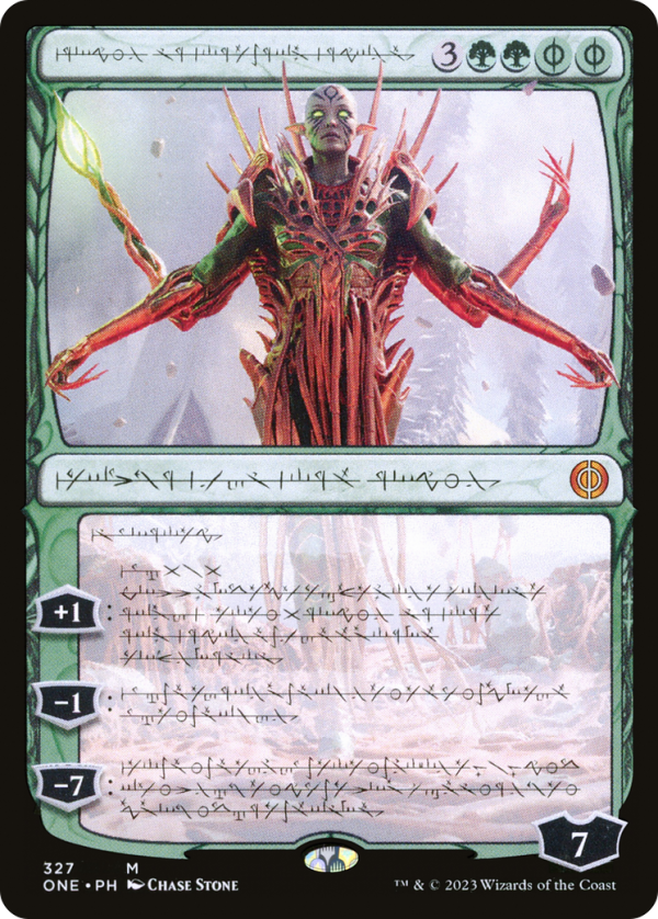 Nissa, Ascended Animist (Phyrexian) [Phyrexia: All Will Be One] Discount