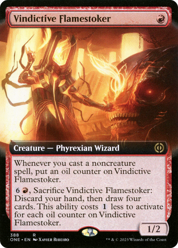 Vindictive Flamestoker (Extended Art) [Phyrexia: All Will Be One] For Discount