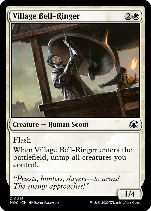 Village Bell-Ringer [March of the Machine Commander] Hot on Sale