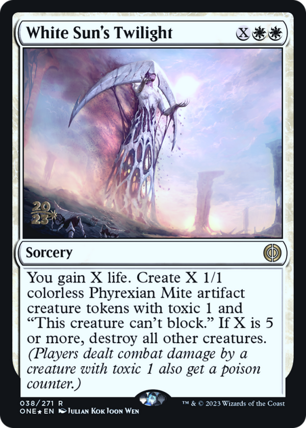 White Sun s Twilight [Phyrexia: All Will Be One Prerelease Promos] Hot on Sale