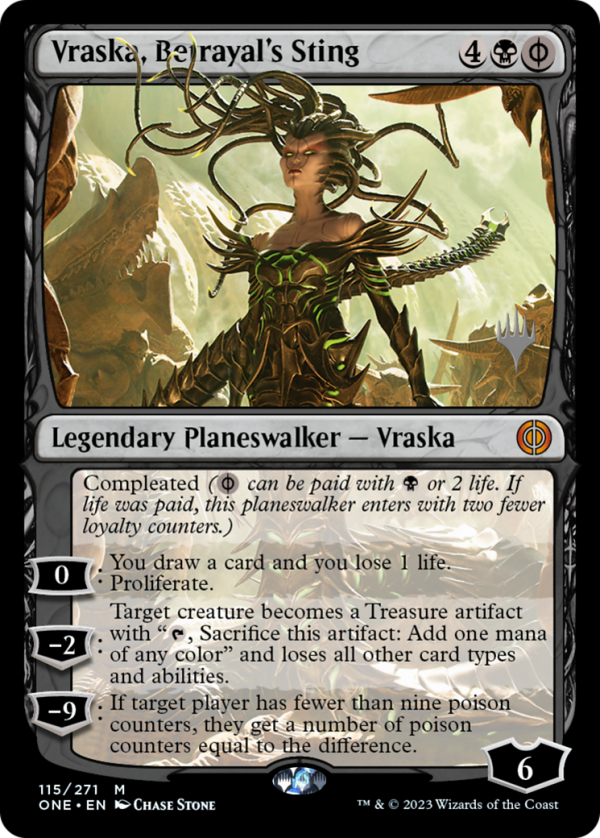 Vraska, Betrayal s Sting (Promo Pack) [Phyrexia: All Will Be One Promos] Online