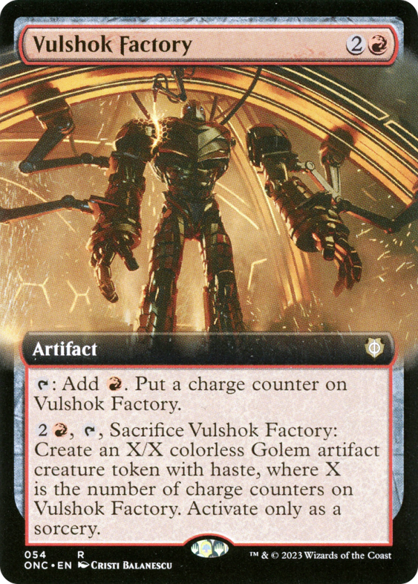 Vulshok Factory (Extended Art) [Phyrexia: All Will Be One Commander] For Sale