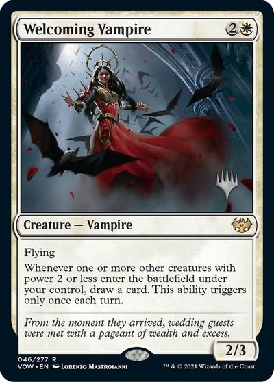 Welcoming Vampire (Promo Pack) [Innistrad: Crimson Vow Promos] Supply