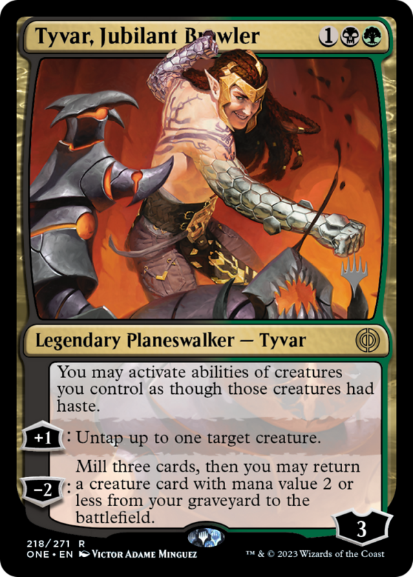 Tyvar, Jubilant Brawler (Promo Pack) [Phyrexia: All Will Be One Promos] Online