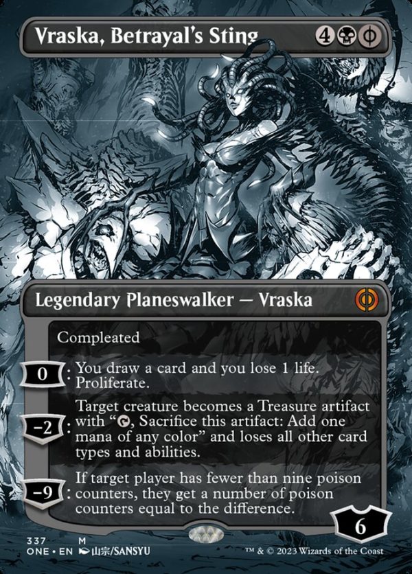 Vraska, Betrayal s Sting (Borderless Manga) [Phyrexia: All Will Be One] For Discount