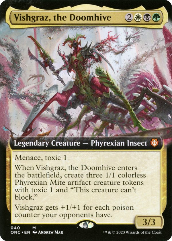 Vishgraz, the Doomhive (Extended Art) [Phyrexia: All Will Be One Commander] For Cheap