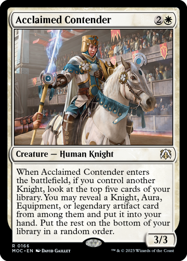 Acclaimed Contender [March of the Machine Commander] For Cheap