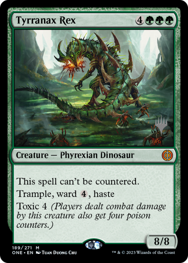 Tyrranax Rex (Promo Pack) [Phyrexia: All Will Be One Promos] For Cheap