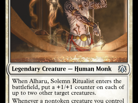 Alharu, Solemn Ritualist [March of the Machine Commander] For Sale