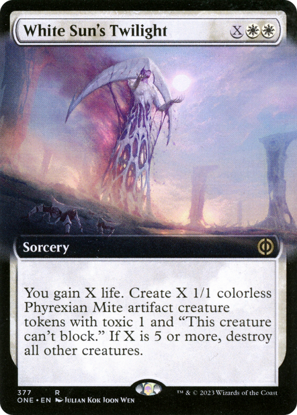 White Sun s Twilight (Extended Art) [Phyrexia: All Will Be One] For Sale