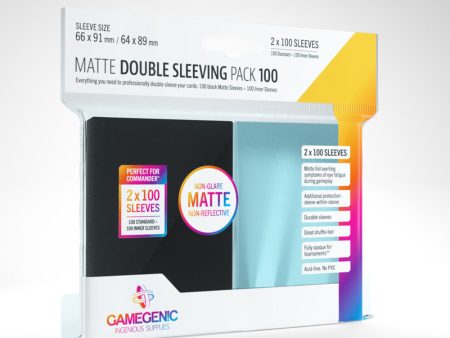 Gamegenic MATTE Double Sleeving Pack (100) Online Hot Sale