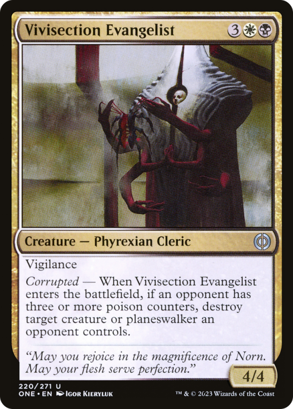 Vivisection Evangelist [Phyrexia: All Will Be One] Fashion