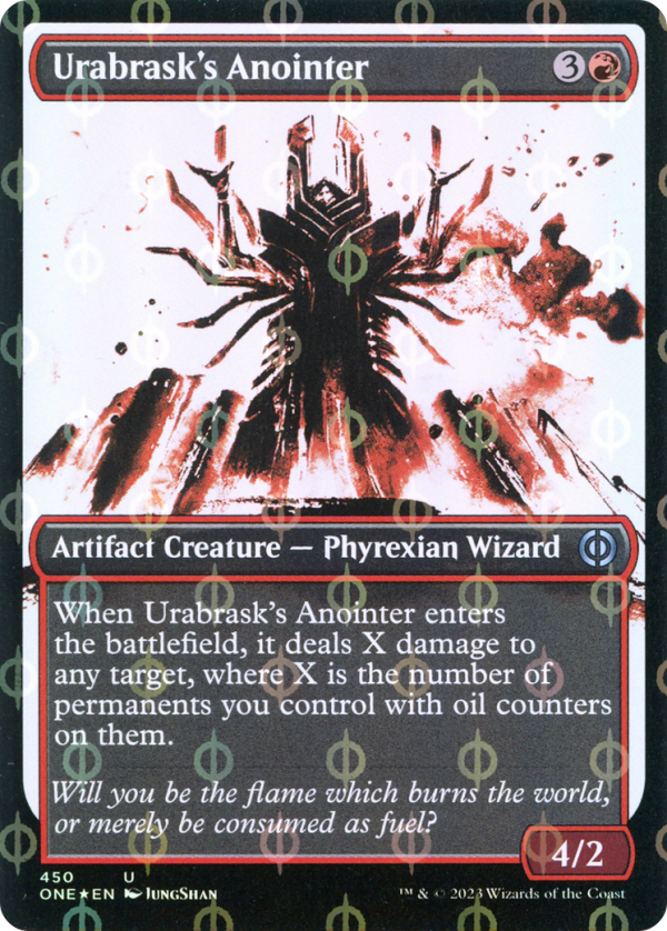 Urabrask s Anointer (Showcase Ichor Step-and-Compleat Foil) [Phyrexia: All Will Be One] For Discount