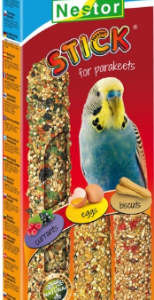 3x BUDGIE STICKS FRUIT   HONEY   SHELLS 175G on Sale