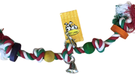 BIRD TOY ROPE W BELL Sale