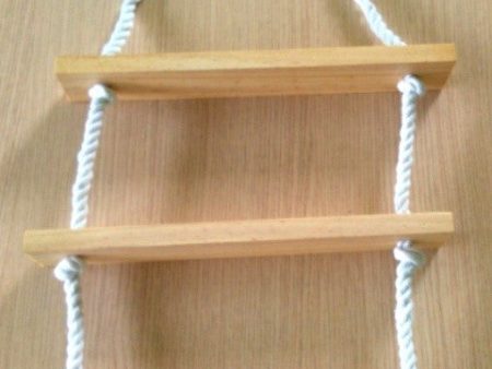 BIRD TOY ROPE & WOOD LADDER Cheap